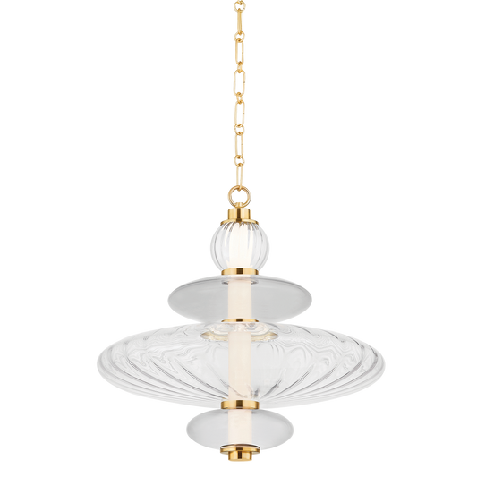 Hudson Valley Williams 19" Pendant Aged Brass
