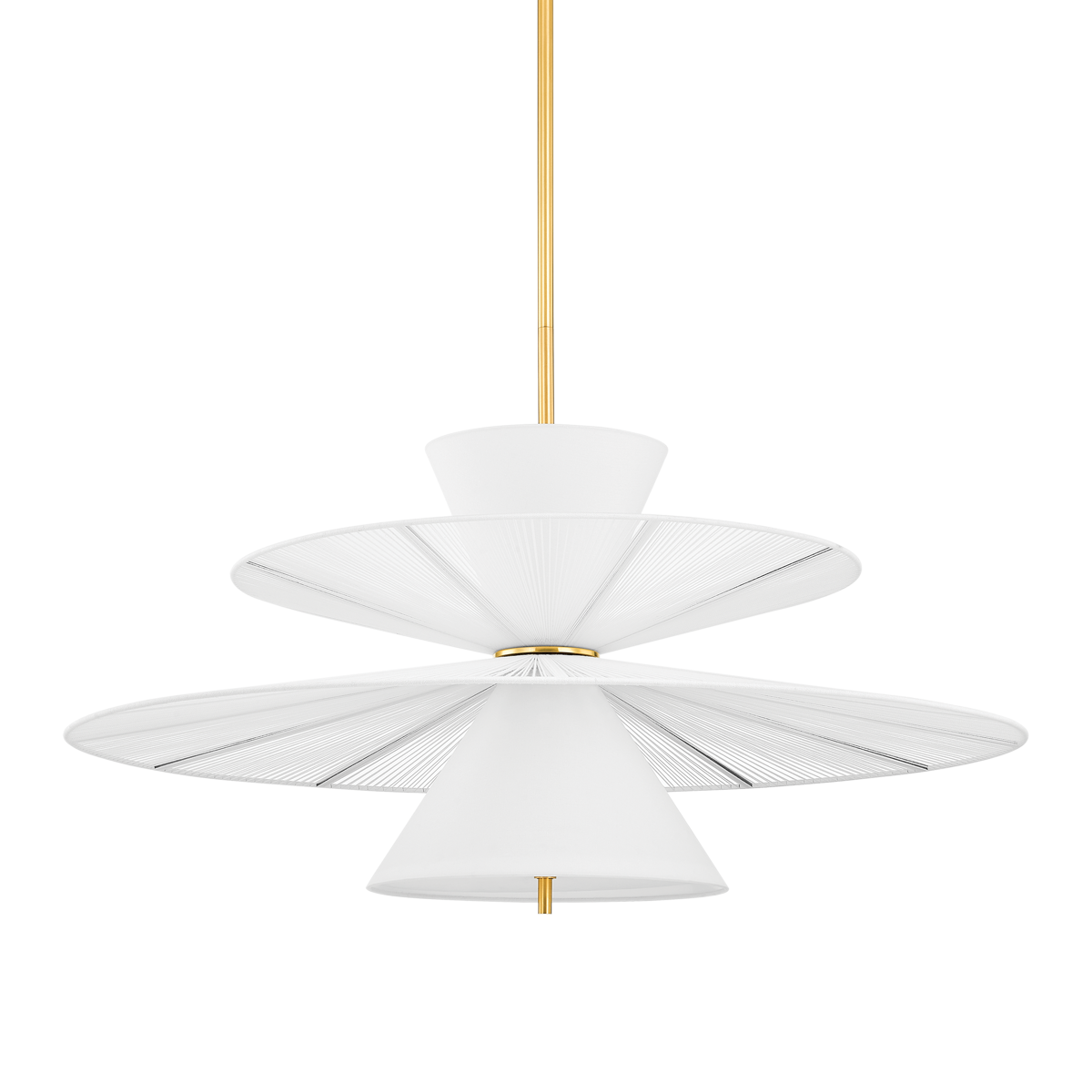 Hudson Valley Esperance 2-Light Chandelier Aged Brass