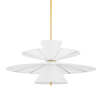 Hudson Valley Esperance 2-Light Chandelier Aged Brass