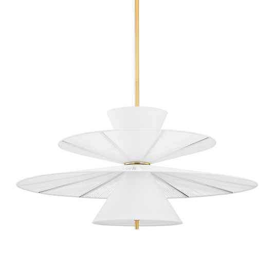 Hudson Valley Esperance 2-Light Chandelier Aged Brass