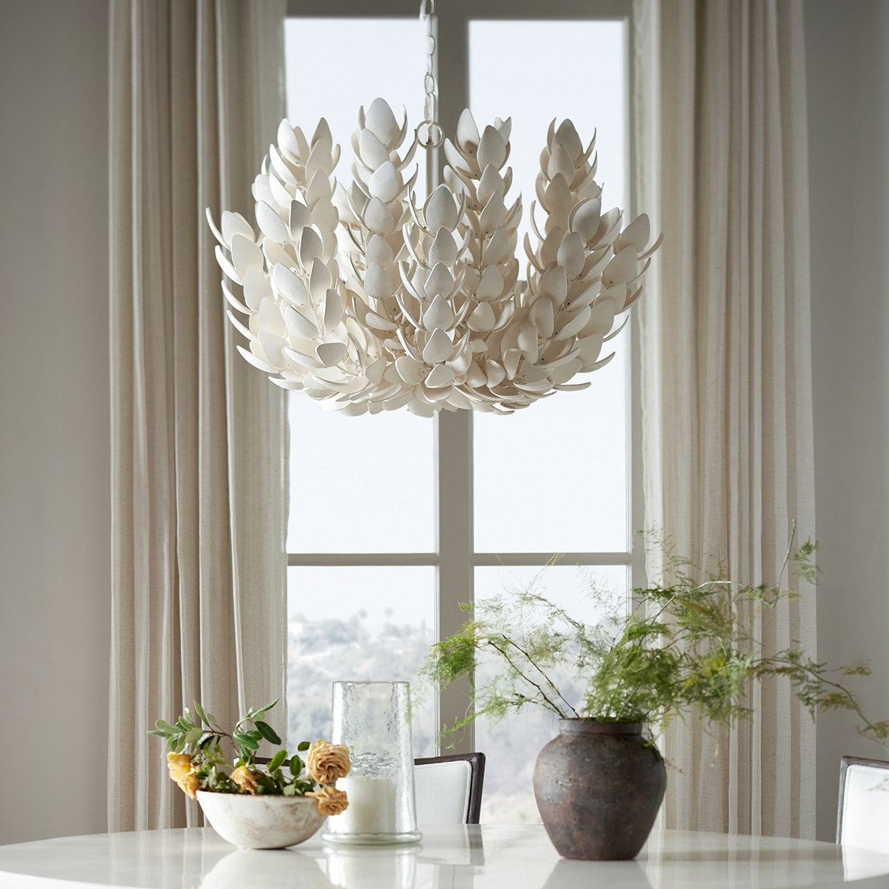 Coco Magnolia Hanging Coastal Pendant Light