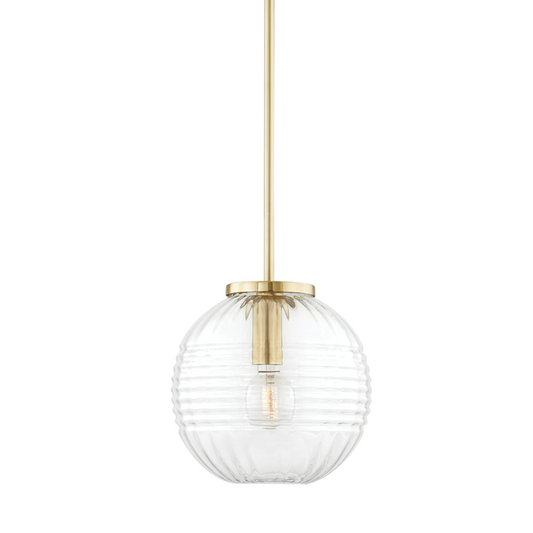 Hudson Valley Bay Ridge Pendant Antique Brass