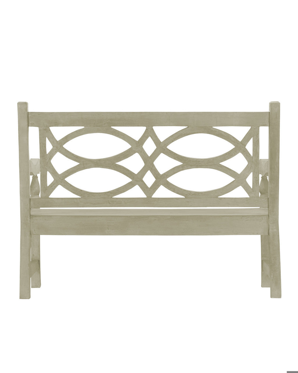 Hatfield Bench, Brown Portland, Faux Bois, 54"W, Currey and Company 2724