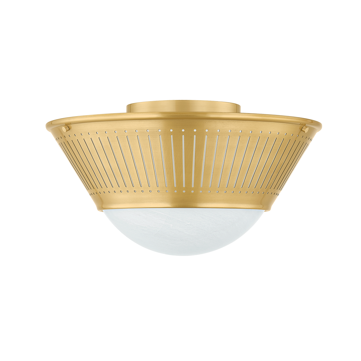 Hudson Valley Elsmere Flush Mount Aged Brass