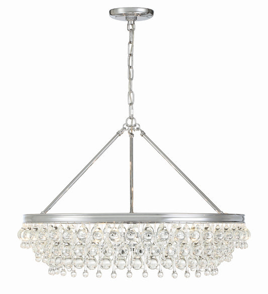 Crystorama Calypso 6 Light Chandelier Vibrant Bronze