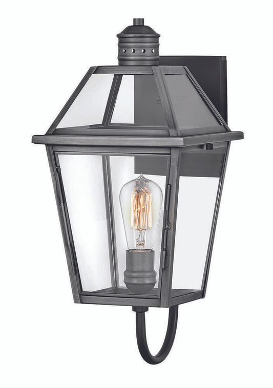 Hinkley Nouvelle Outdoor Wall Mount Lantern Blackened Brass