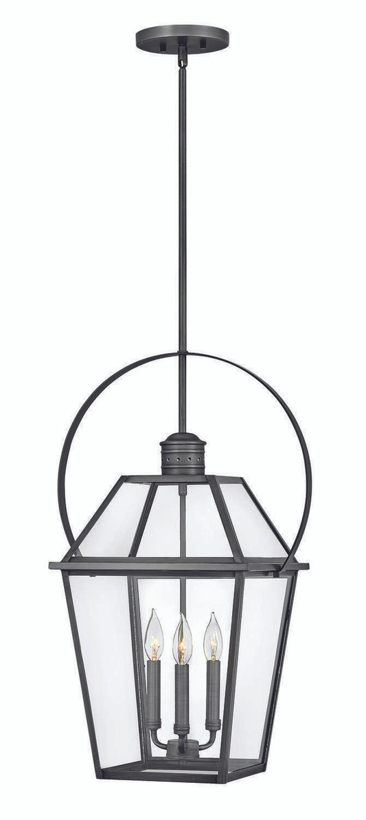 Hinkley Nouvelle Outdoor Hanging Lantern Blackened Brass