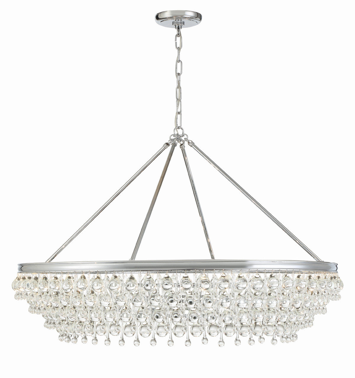 Crystorama Calypso 8 Light Chandelier Vibrant Gold