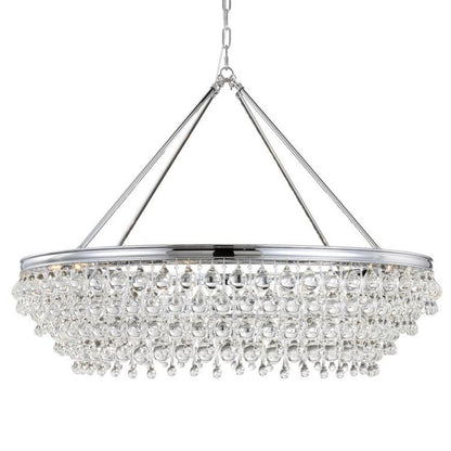 Crystorama Calypso 8 Light Chandelier Polished Chrome