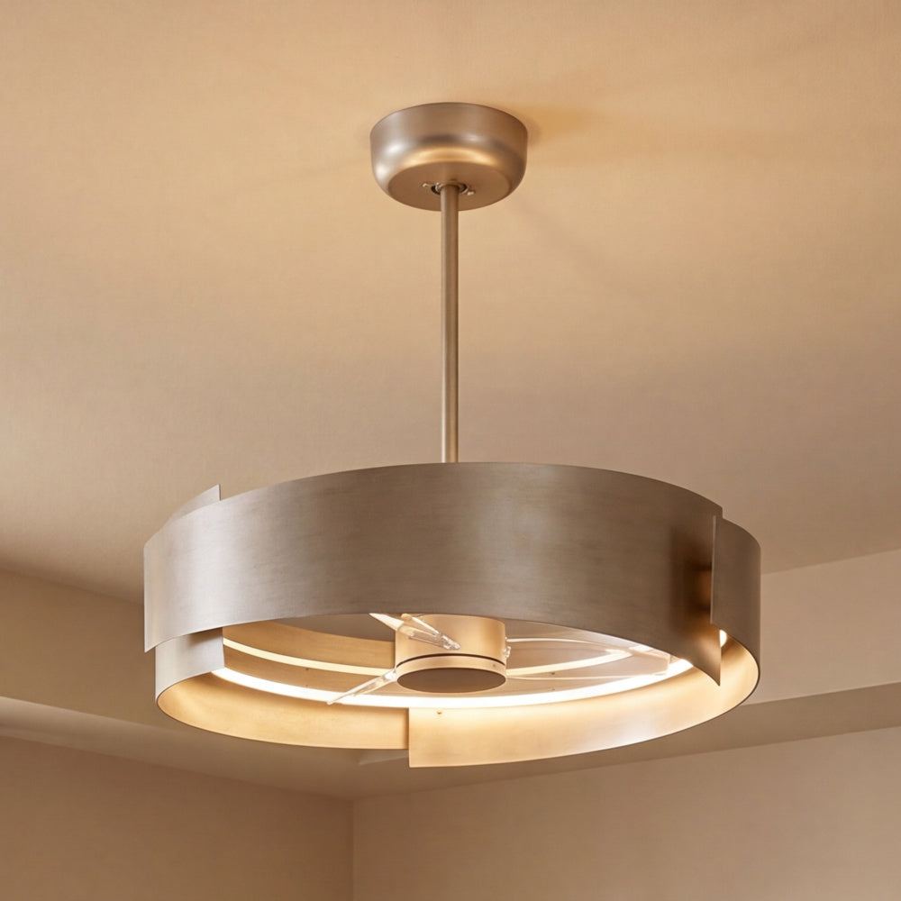 Savoy House Amiena LED Fan D'Lier - Silver Patina