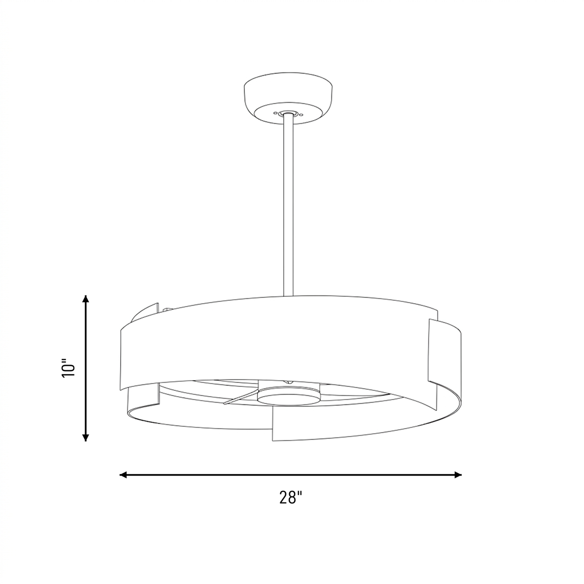 Amiena LED Fan D'Lier