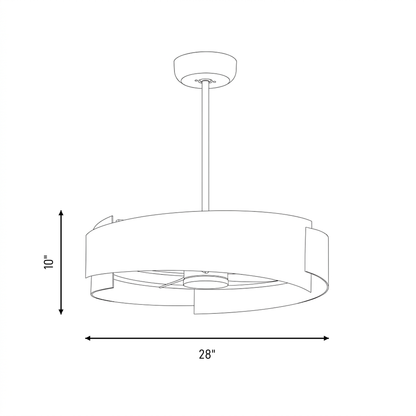 Amiena LED Fan D'Lier