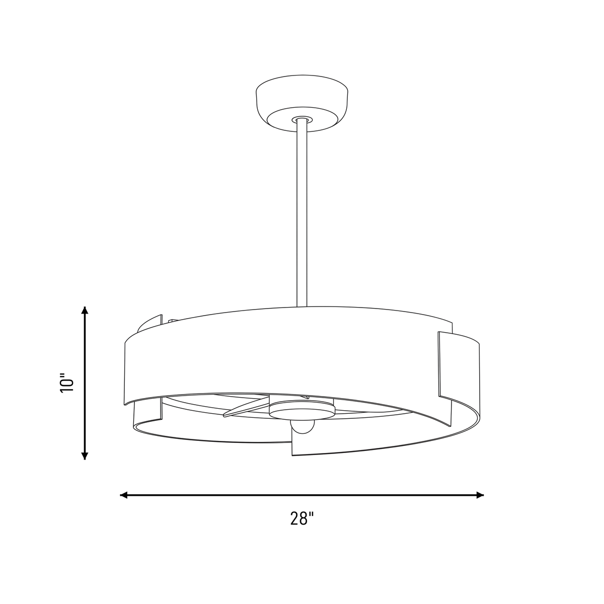 Amiena LED Fan D'Lier