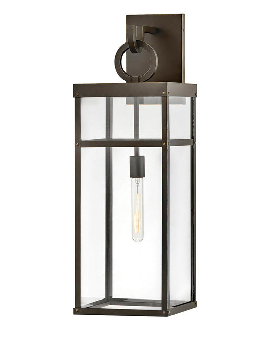 Hinkley Porter Outdoor Wall Lantern Aluminum, Bronze, Oil-Rubbed Bronze
