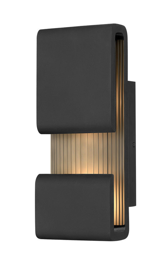 Hinkley Contour Outdoor Wall Mount Lantern Black