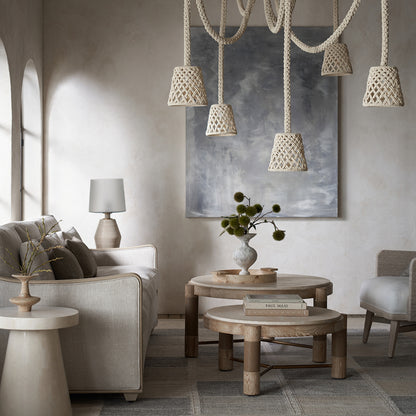Palecek Margot Chandelier - Cream - view 3