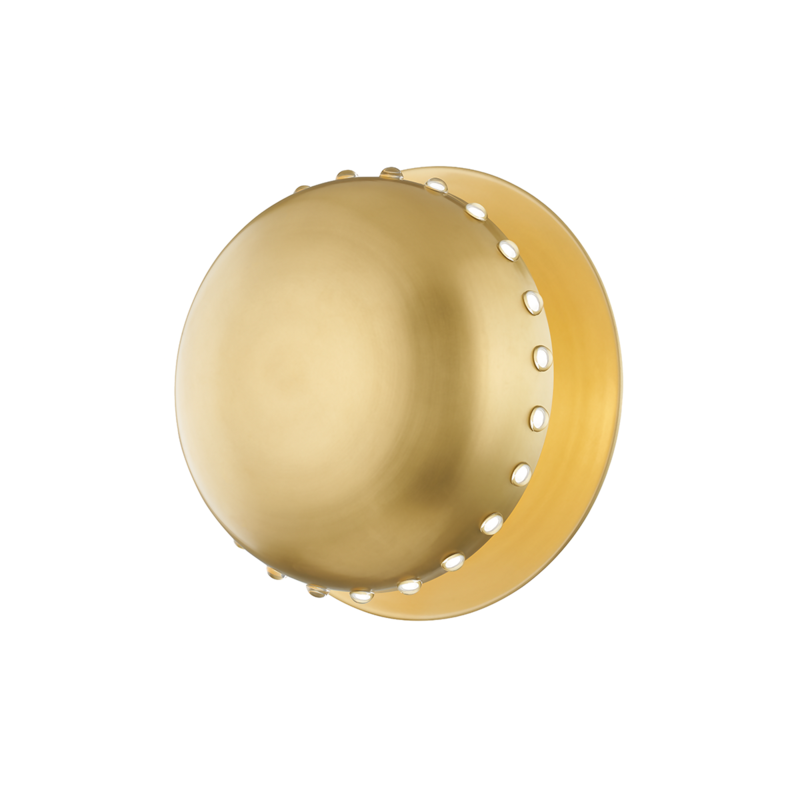 Hudson Valley Nash Flush Mount Aged Brass