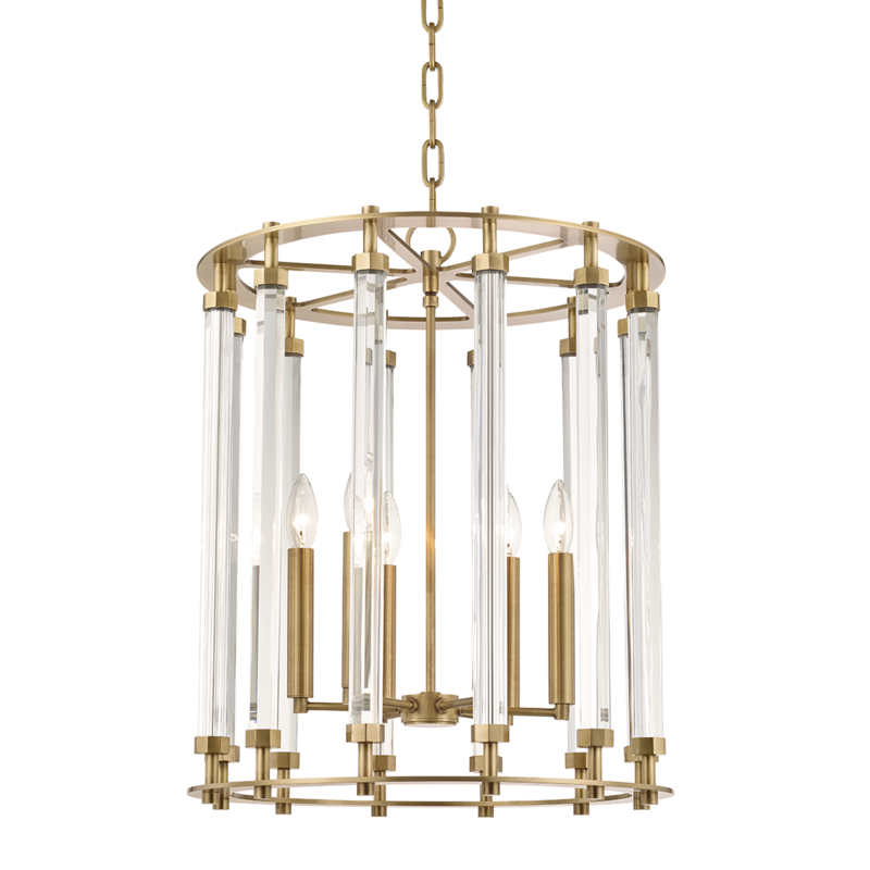 Hudson Valley Haddon Pendant Antique Brass