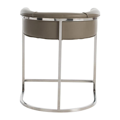 Calvin Leather Counter Stool Dove Leather