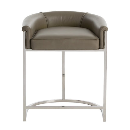 Calvin Leather Counter Stool Dove Leather