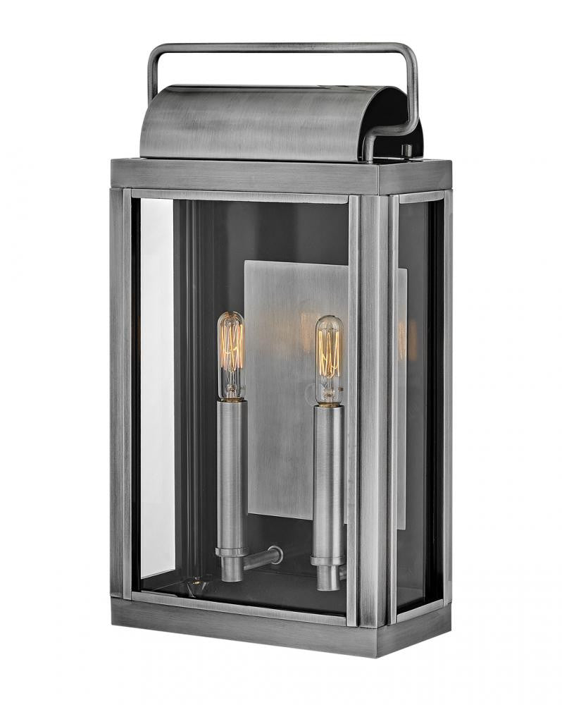 Hinkley Sag Harbor Outdoor Wall Lantern Aluminum, Antique Brushed Aluminum