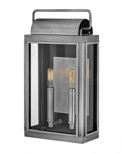 Hinkley Sag Harbor Outdoor Wall Lantern Aluminum, Antique Brushed Aluminum