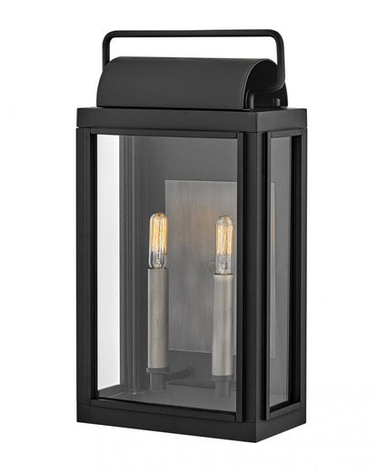 Hinkley Sag Harbor Outdoor Wall Lantern Aluminum, Black