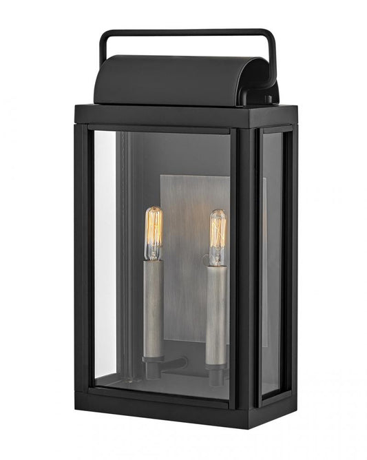 Hinkley Sag Harbor Outdoor Wall Lantern Aluminum, Black