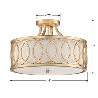 Semi-Flush Mts.-Crystorama-285