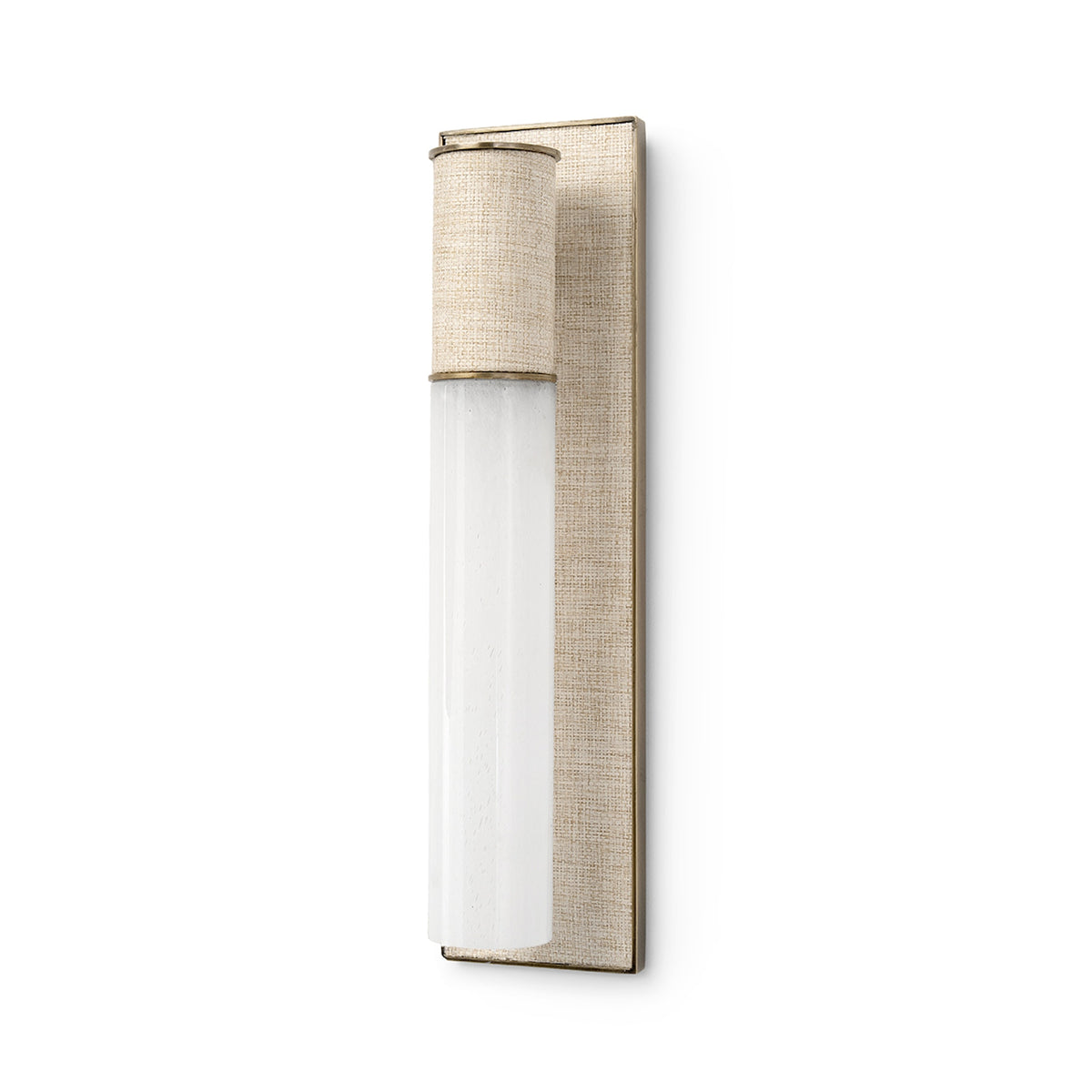 Palecek Vicente Sconce - Natural / Frosted Glass