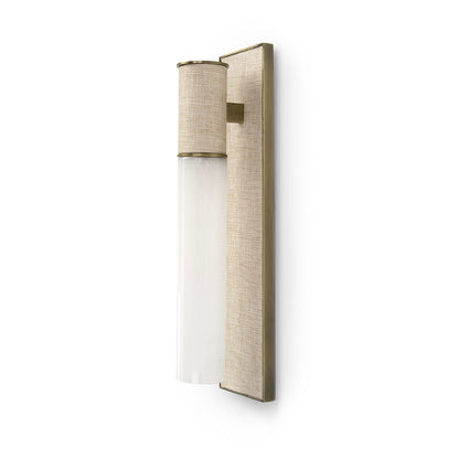 Palecek Vicente Sconce - Natural / Frosted Glass - view 2