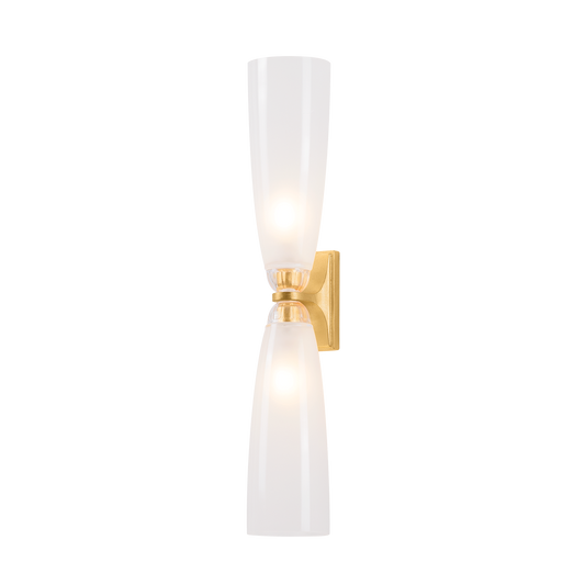 Hudson Valley Ravenswood 2-Light Bath & Vanity Light Vintage Gold Leaf