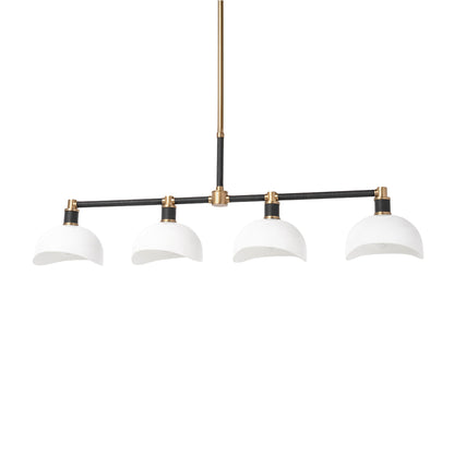 Palecek Brooklyn Chandelier, Long - Black