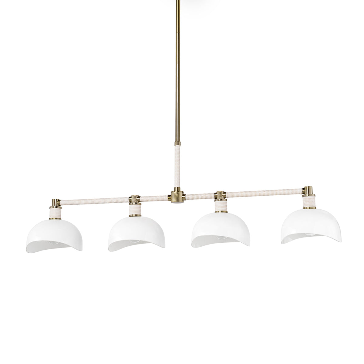 Palecek Brooklyn Chandelier, Long - Oak