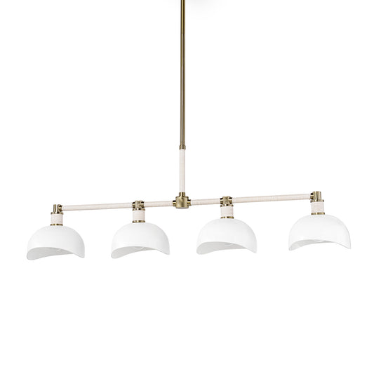 Palecek Brooklyn Chandelier, Long - Oak