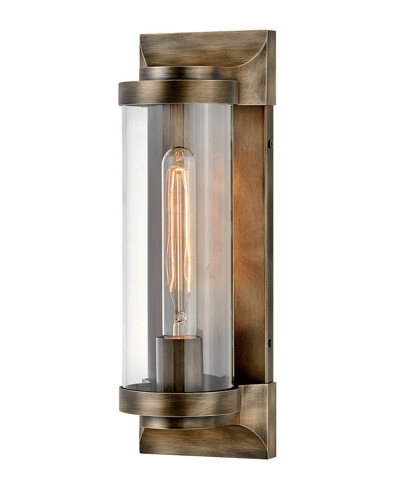 Hinkley Pearson Outdoor Medium Wall Mount Lantern Aluminum, Bronze, Burnished Bronze