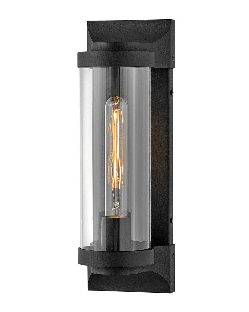 Hinkley Pearson Outdoor Medium Wall Mount Lantern Aluminum, Black