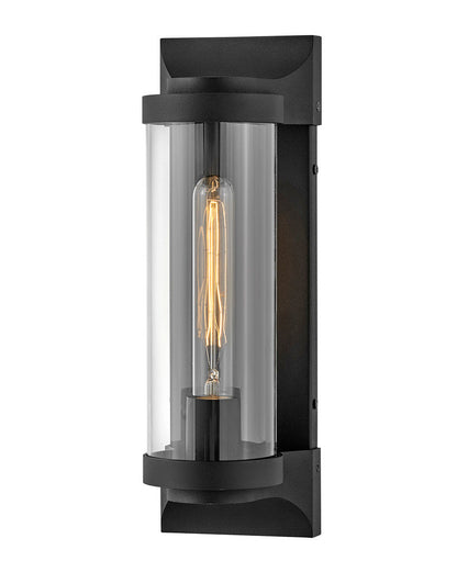 Hinkley Pearson Outdoor Medium Wall Mount Lantern Aluminum, Black