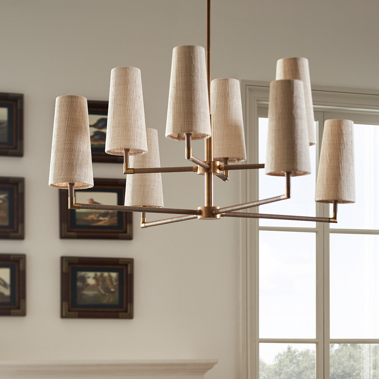 Irving 8 Light Contemporary Chandelier