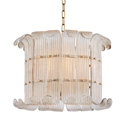 Hudson Valley Brasher Chandelier Aged Brass