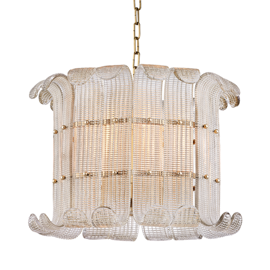 Hudson Valley Brasher Chandelier Aged Brass