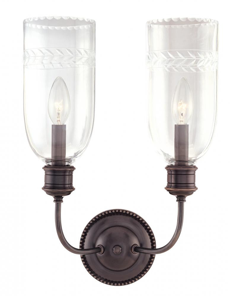 Hudson Valley Lafayette Wall Sconce Aged Brass