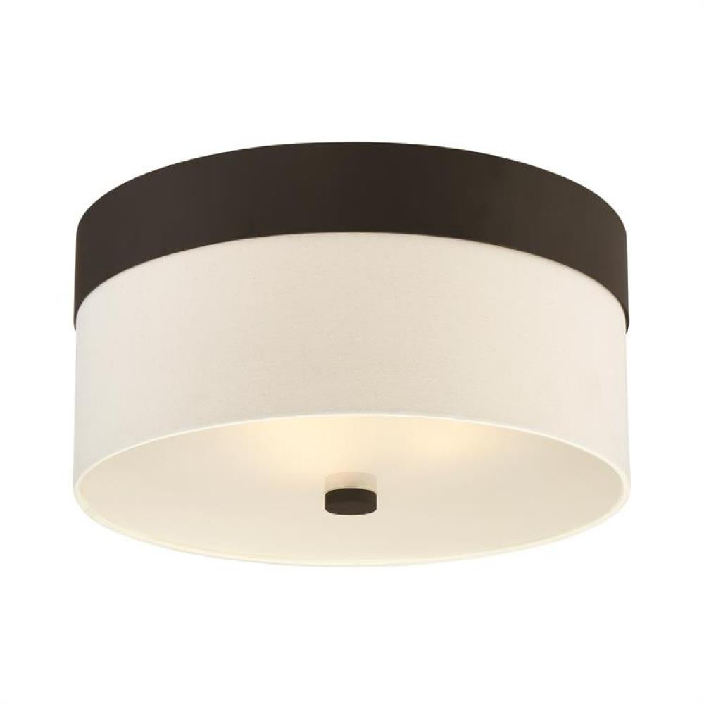 Crystorama Grayson Flush Mount Dark Bronze