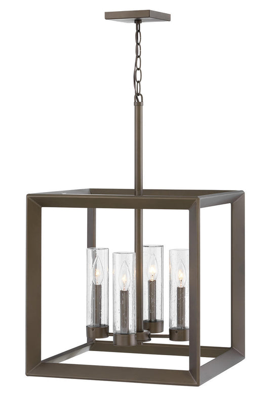 Hinkley Rhodes Outdoor Chandelier Warm Bronze
