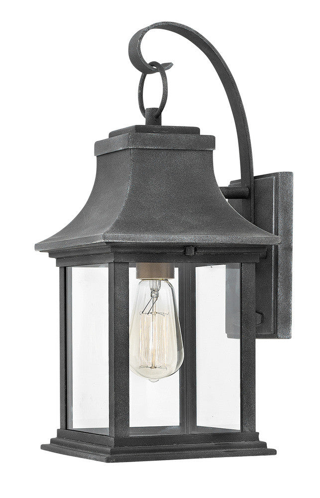 Hinkley Adair Outdoor Wall Mount Lantern Aged Zinc