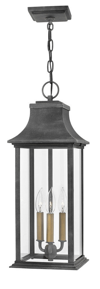 Hinkley Adair Outdoor Hanging Lantern Aged Zinc