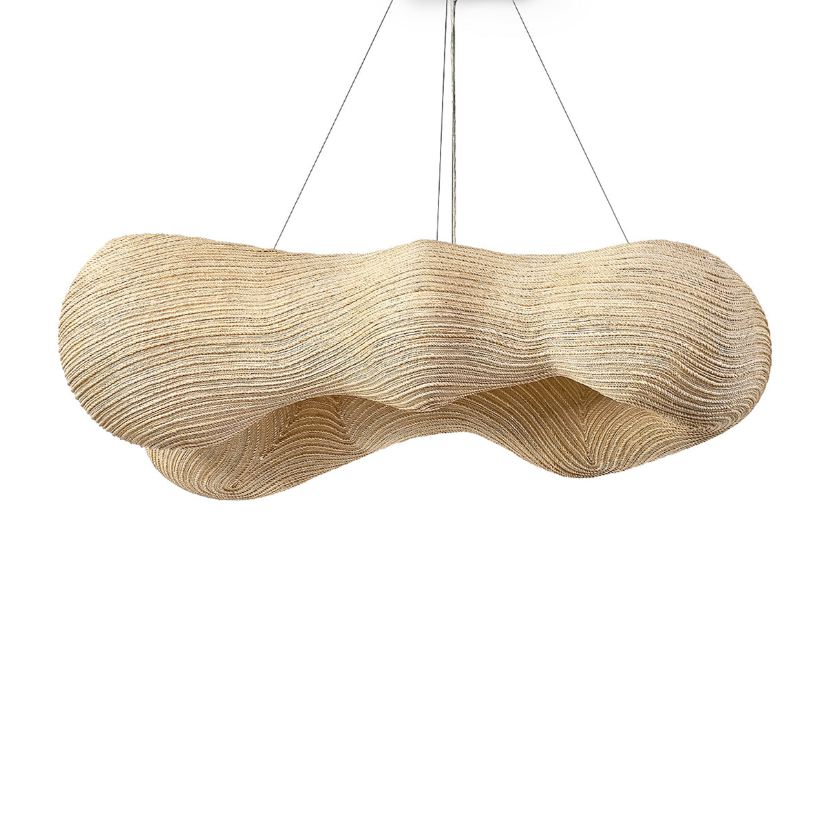 Palecek Ibiza Chandelier, Long - Natural