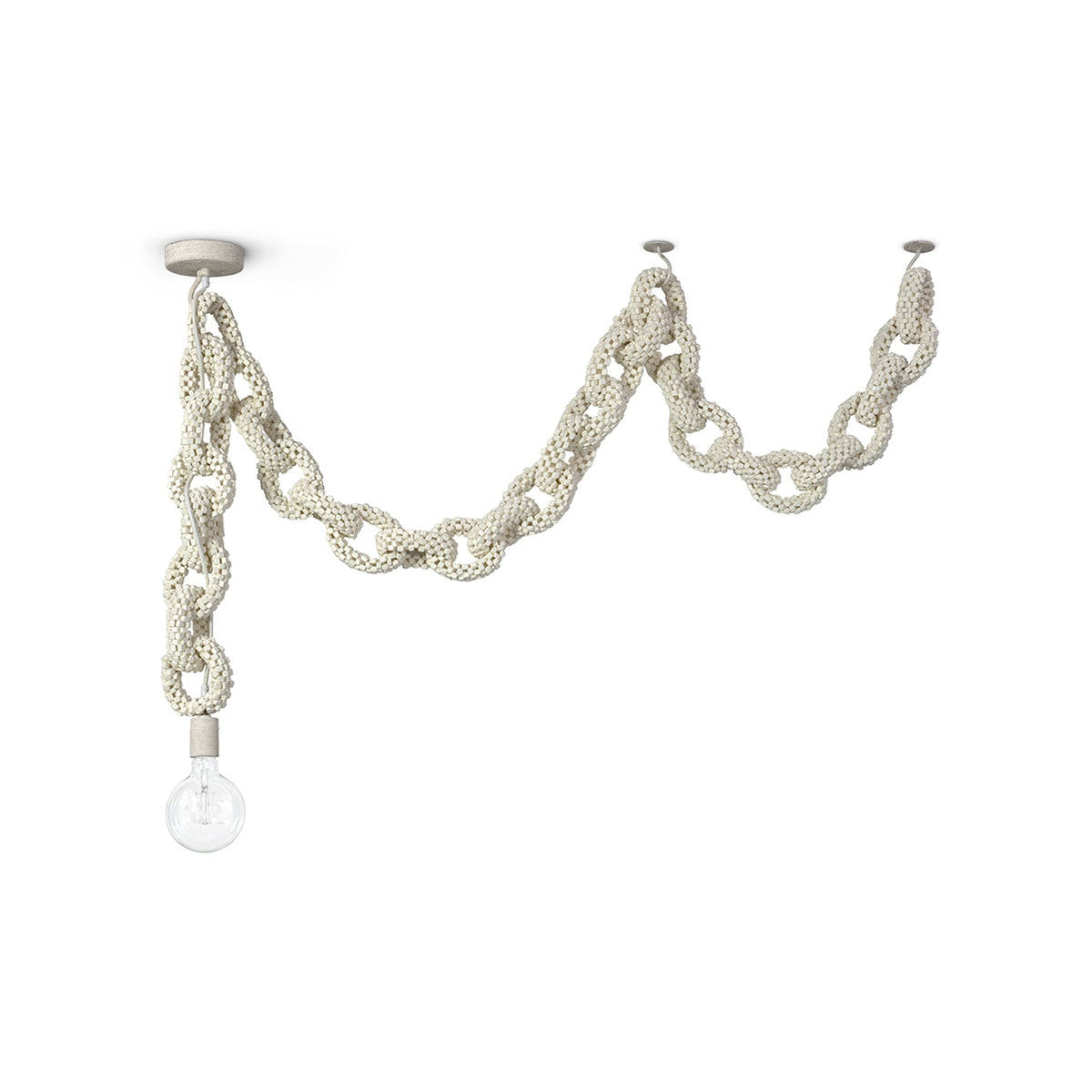 Palecek Coco Chain Link Swag Pendant