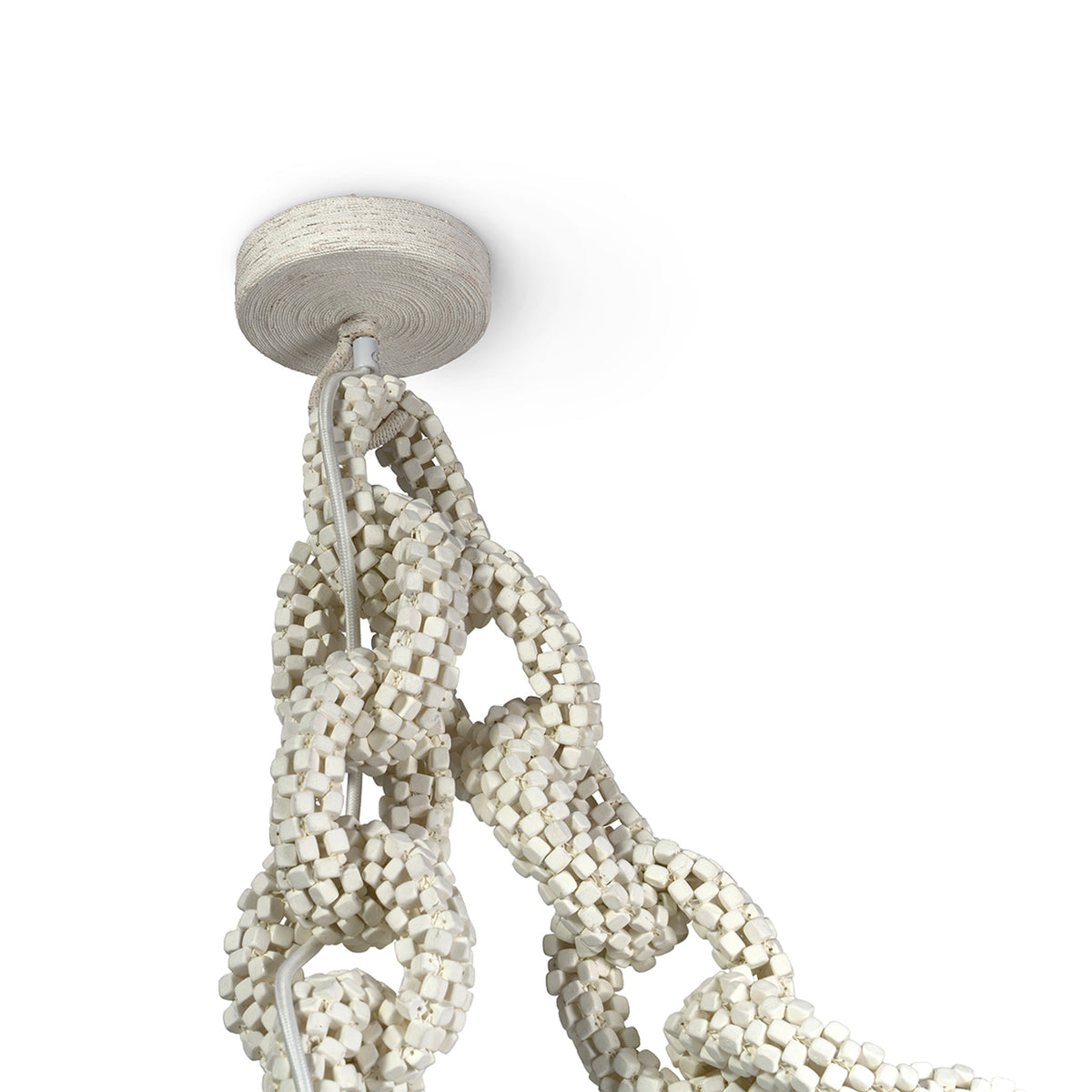 Palecek Coco Chain Link Swag Pendant - view 2