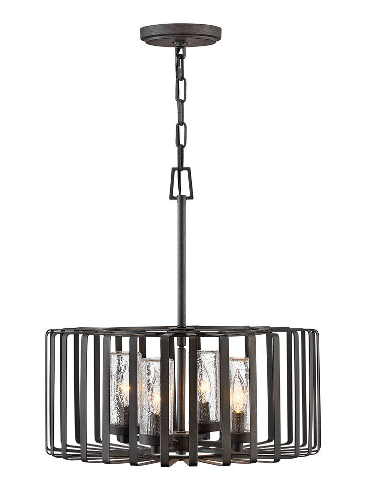 Hinkley Reid Outdoor Chandelier Brushed Graphite